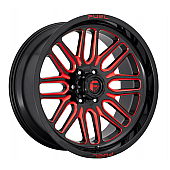 Fuel Off Road Wheel Ignite D663 - 20 x 9&nbsp;Black With Red Tinted Accents - D66320908450