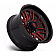 Fuel Off Road Wheel Ignite D663 - 20 x 9 Black With Red Tinted Accents - D66320908450