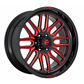 Fuel Off Road Wheel Ignite D663 - 20 x 9&nbsp;Black With Red Tinted Accents - D66320908450
