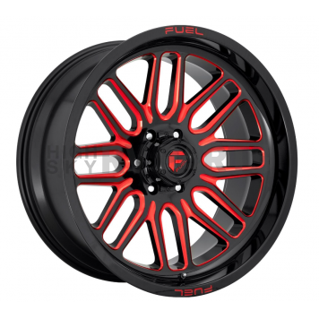 Fuel Off Road Wheel Ignite D663 - 20 x 9 Black With Red Tinted Accents - D66320908450