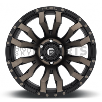Fuel Off Road Wheel Blitz D674 - 18 x 9 Black With Natural Dark Tinted Face - D67418908450-2