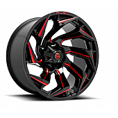 Fuel Off Road Wheel Reaction D755 - 20 x 9&nbsp;Black With Red Tinted Accents - D75520909850