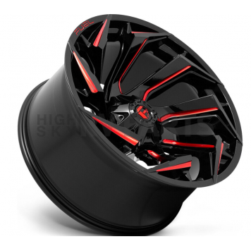Fuel Off Road Wheel Reaction D755 - 20 x 9 Black With Red Tinted Accents - D75520909850-1