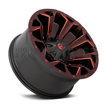 Fuel Off Road Wheel Assault D787 - 20 x 9 Black With Red Natural Accents - D78720909850-1