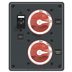 Blue Sea Battery Disconnect Switch Panel 8080BSS