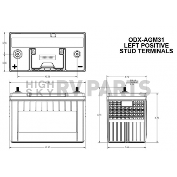 Odyssey Battery Extreme Series - ODXAGM31-3