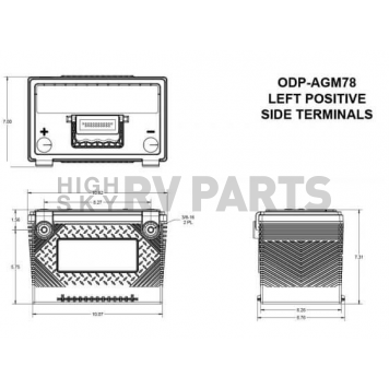 Odyssey Car Battery Performance Series - ODPAGM78-3