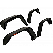 Paramount Automotive Fender Flare - Black ABS Plastic Black Set Of 4 - 17195