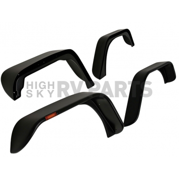 Paramount Automotive Fender Flare - Black ABS Plastic Black Set Of 4 - 17195