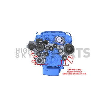Holley Premium Mid-Mount Complete Accessory System For GM Gen V LT4 Wet Sump Engines-7