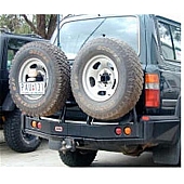 ARB Spare Tire Carrier Powder Coated Black Steel ARB 5611210 Bumper Mount - 5711231
