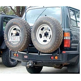 ARB Spare Tire Carrier Powder Coated Black Steel ARB 5611210 Bumper Mount - 5711231