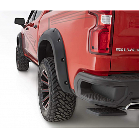 Bushwacker Fender Flare - Black ABS Thermoplastic Smooth Set Of 4 - 4092734