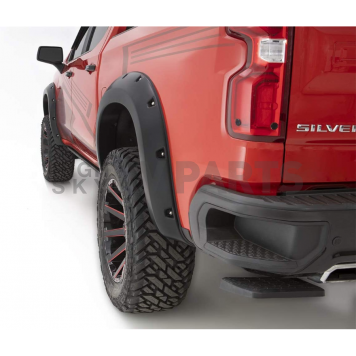 Bushwacker Fender Flare - Black ABS Thermoplastic Smooth Set Of 4 - 4092734