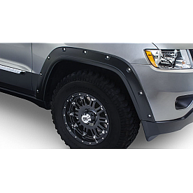 Bushwacker Fender Flare - Black Dura-Flex 2000 ABS Smooth Plastic Matte Set Of 2 - 1007502