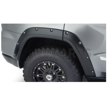 Bushwacker Fender Flare - Black Dura-Flex 2000 ABS Smooth Plastic Matte Set Of 2 - 1007602