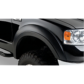 Bushwacker Fender Flare - Black Dura-Flex 2000 ABS Smooth Plastic Matte Set Of 2 - 2005102