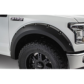 Bushwacker Fender Flare - Black Dura-Flex 2000 ABS Smooth Plastic Matte Set Of 2 - 2009102