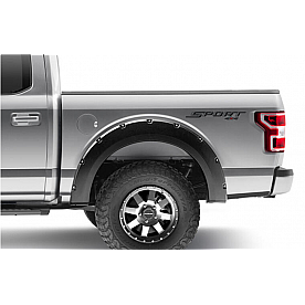 Bushwacker Fender Flare - Black Dura-Flex 2000 ABS Smooth Plastic Matte Set Of 2 - 2009202