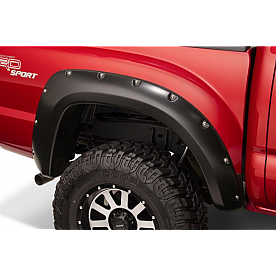 Bushwacker Fender Flare - Black Dura-Flex 2000 ABS Smooth Plastic Matte Set Of 2 - 3105202