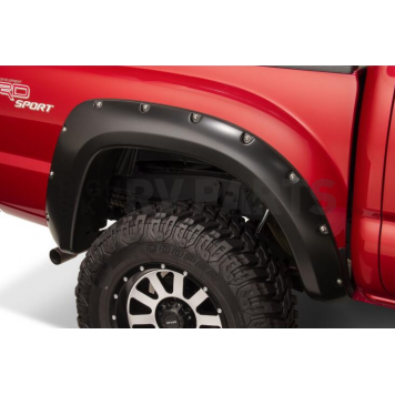 Bushwacker Fender Flare - Black Dura-Flex 2000 ABS Smooth Plastic Matte Set Of 2 - 3105202