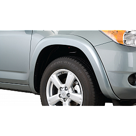 Bushwacker Fender Flare - Black Dura-Flex 2000 ABS Smooth Plastic Matte Set Of 2 - 3106102