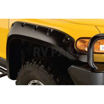 Bushwacker Fender Flare - Black Dura-Flex 2000 ABS Smooth Plastic Matte Set Of 2 - 3106302