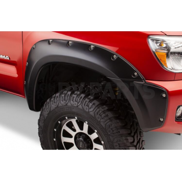 Bushwacker Fender Flare - Black Dura-Flex 2000 ABS Smooth Plastic Matte Set Of 2 - 3107902