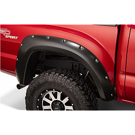 Bushwacker Fender Flare - Black Dura-Flex 2000 ABS Smooth Plastic Matte Set Of 2 - 3108002