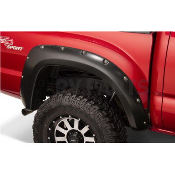 Bushwacker Fender Flare - Black Dura-Flex 2000 ABS Smooth Plastic Matte Set Of 2 - 3108002