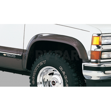 Bushwacker Fender Flare - Black Dura-Flex 2000 ABS Smooth Plastic Matte Set Of 2 - 4001301