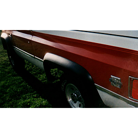 Bushwacker Fender Flare - Black Dura-Flex 2000 ABS Smooth Plastic Matte Set Of 2 - 4001711
