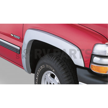 Bushwacker Fender Flare - Black Dura-Flex 2000 ABS Smooth Plastic Matte Set Of 2 - 4003302