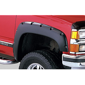 Bushwacker Fender Flare - Black Dura-Flex 2000 ABS Smooth Plastic Matte Set Of 2 - 4006102