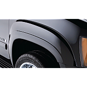 Bushwacker Fender Flare - Black Dura-Flex 2000 ABS Smooth Plastic Matte Set Of 2 - 4006302