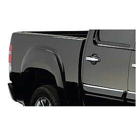 Bushwacker Fender Flare - Black Dura-Flex 2000 ABS Smooth Plastic Matte Set Of 2 - 4008202
