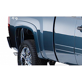 Bushwacker Fender Flare - Black Dura-Flex 2000 ABS Smooth Plastic Matte Set Of 2 - 4008802