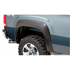Bushwacker Fender Flare - Black Dura-Flex 2000 ABS Smooth Plastic Matte Set Of 2 - 4011002