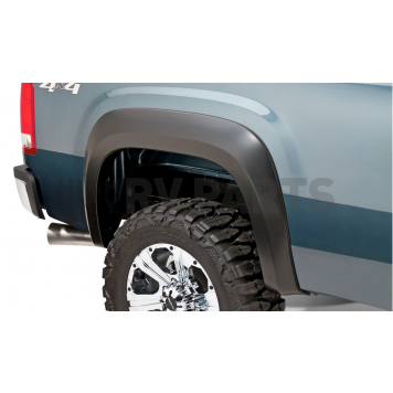 Bushwacker Fender Flare - Black Dura-Flex 2000 ABS Smooth Plastic Matte Set Of 2 - 4011002