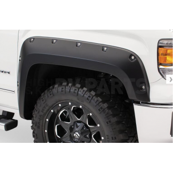 Bushwacker Fender Flare - Black Dura-Flex 2000 ABS Smooth Plastic Matte Set Of 2 - 4012102
