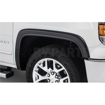 Bushwacker Fender Flare - Black Dura-Flex 2000 ABS Smooth Plastic Matte Set Of 2 - 4012302