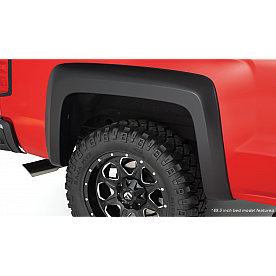 Bushwacker Fender Flare - Black Dura-Flex 2000 ABS Smooth Plastic Matte Set Of 2 - 4012802