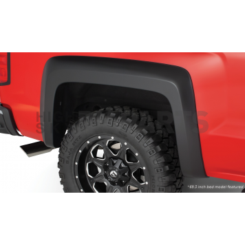 Bushwacker Fender Flare - Black Dura-Flex 2000 ABS Smooth Plastic Matte Set Of 2 - 4012802