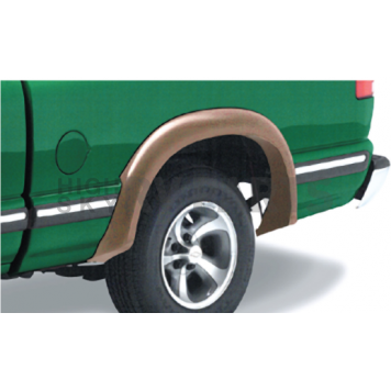 Bushwacker Fender Flare - Black Dura-Flex 2000 ABS Smooth Plastic Matte Set Of 2 - 4102411