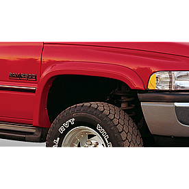 Bushwacker Fender Flare - Black Dura-Flex 2000 ABS Smooth Plastic Matte Set Of 2 - 5000911