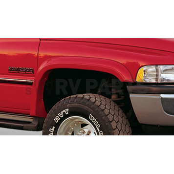 Bushwacker Fender Flare - Black Dura-Flex 2000 ABS Smooth Plastic Matte Set Of 2 - 5000911
