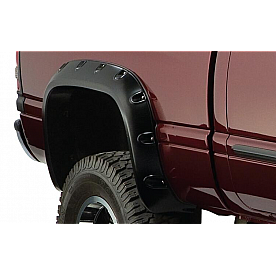 Bushwacker Fender Flare - Black Dura-Flex 2000 ABS Smooth Plastic Matte Set Of 2 - 5002602
