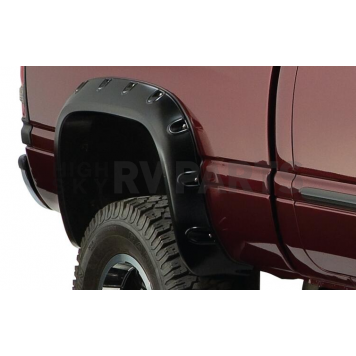 Bushwacker Fender Flare - Black Dura-Flex 2000 ABS Smooth Plastic Matte Set Of 2 - 5003002