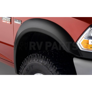 Bushwacker Fender Flare - Black Dura-Flex 2000 ABS Smooth Plastic Matte Set Of 2 - 50045-02