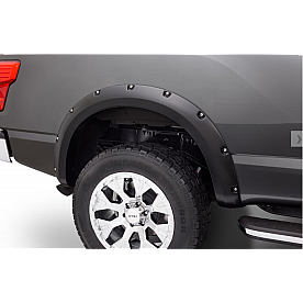 Bushwacker Fender Flare - Black Dura-Flex 2000 ABS Smooth Plastic Matte Set Of 2 - 7001402